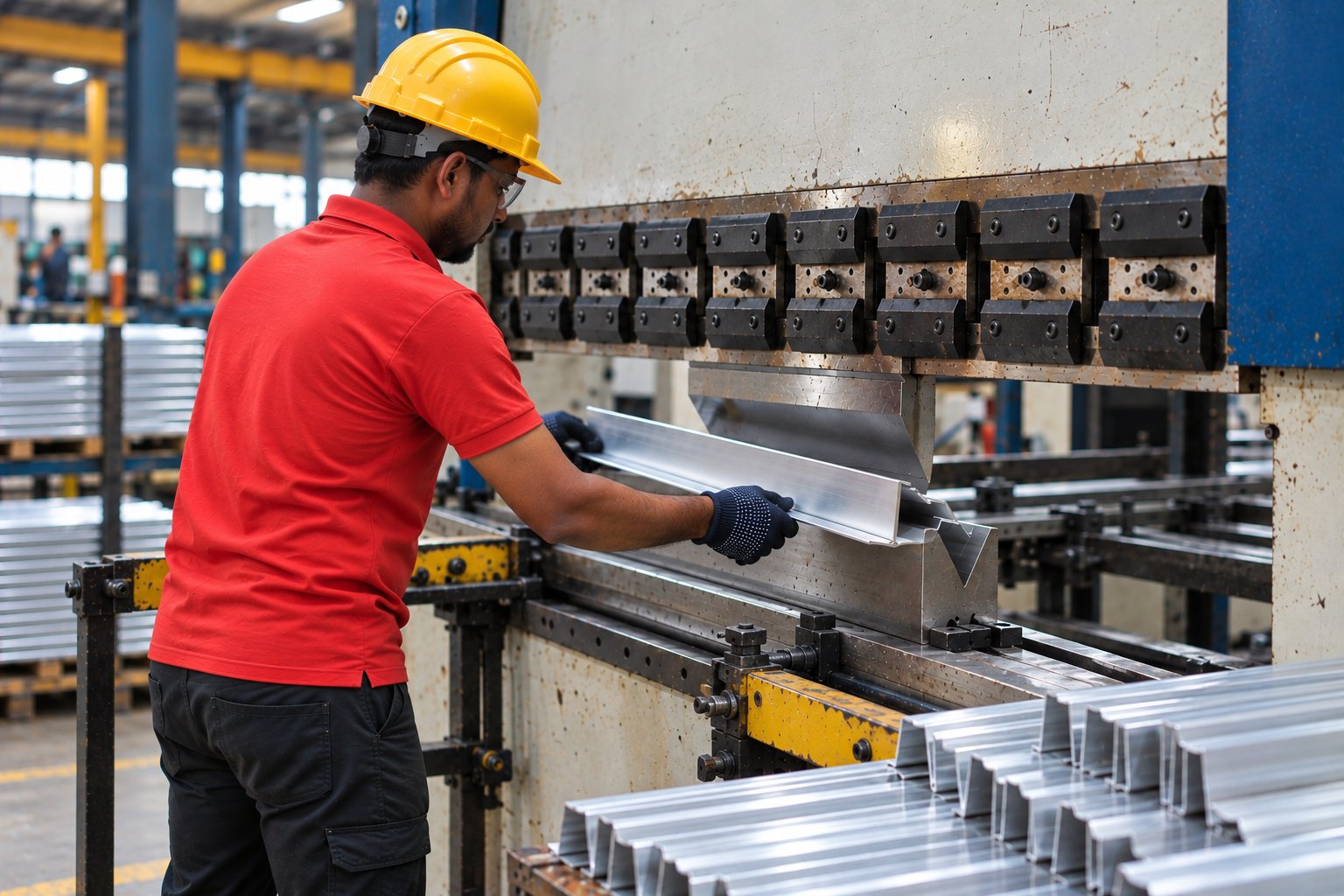 Banco Aluminium bending operation