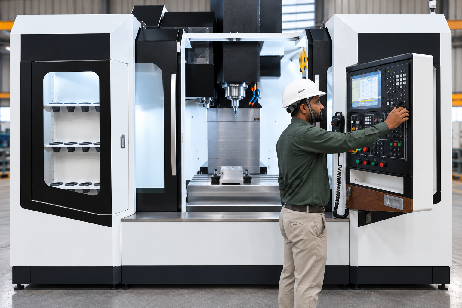 Banco Aluminium cnc machining operation
