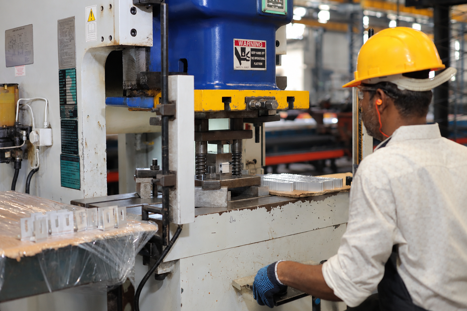 Banco Aluminium punching operation