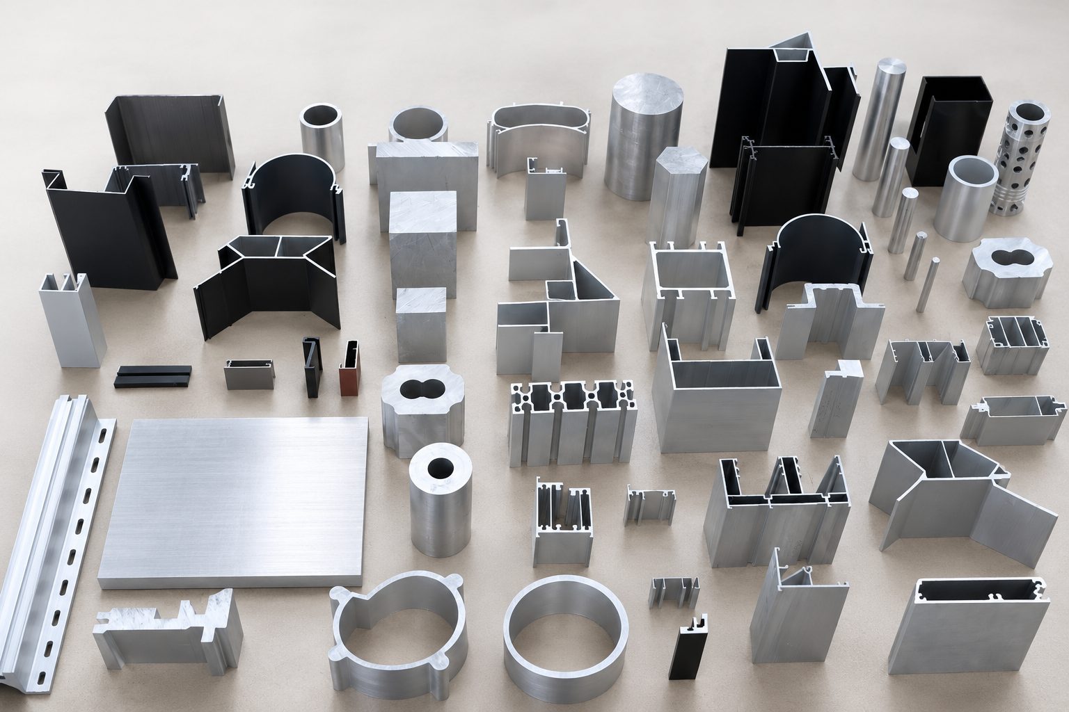 Range of Banco Aluminium extruded industrial profiles
